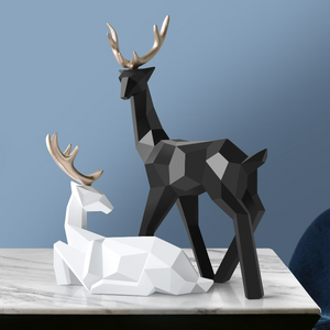 Creative lucky deer ornaments - Light luxury enamel sika deer decorations creative living room home TV cabinet wine cabinet decorations acacuss