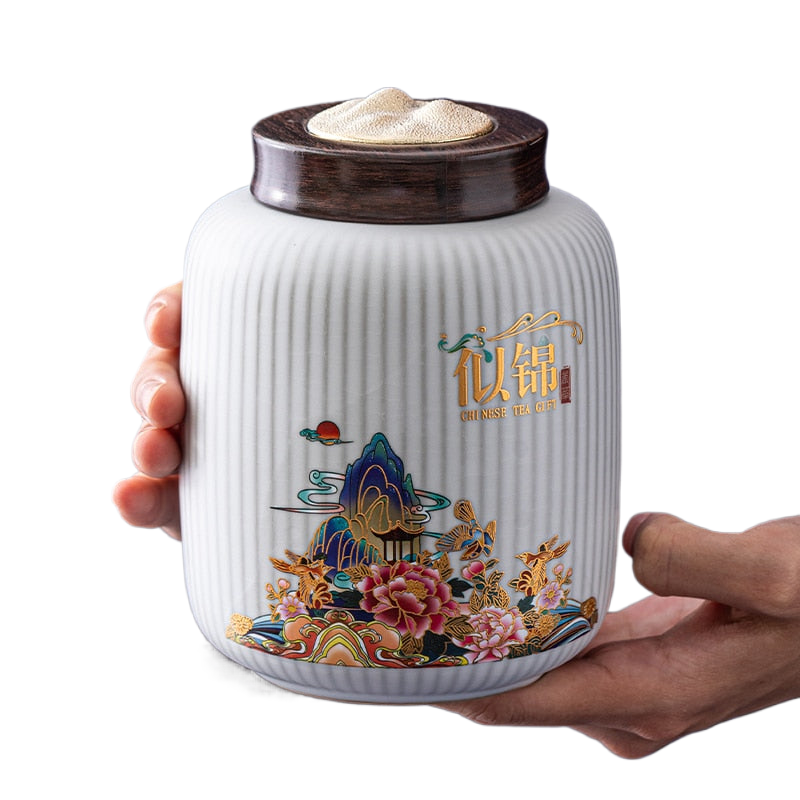 Creativity Ceramics Tea Caddy Large Candy Dried Fruit Storage Tank