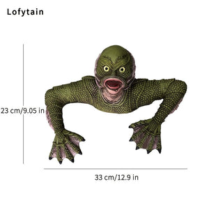 Creature from the Black Lagoon Grave Figure Model Cosplay Lizard Man Monster Room Outdoors Decoration Halloween Kids Gifts Props acacuss