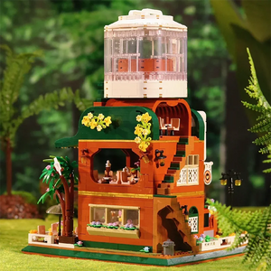 Cretive Mini Coffee Machine Shop Building Blocks City Street View Store Cafe Architecture Assemble Brick Toys Gift For Kid Adult acacuss