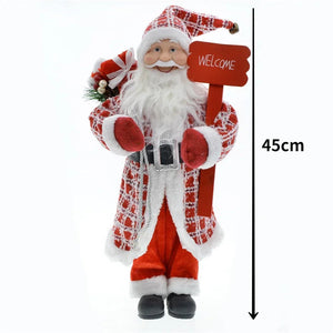 Cross-border Christmas new 45cm Santa Claus grandparents doll ornaments decorations scene layout acacuss