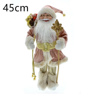 Cross-border Christmas new 45cm Santa Claus grandparents doll ornaments decorations scene layout acacuss