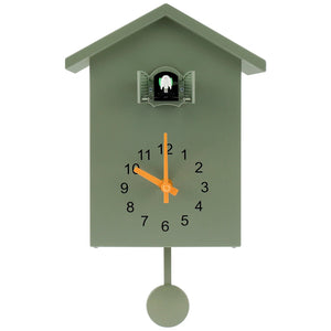 Cuckoo Clock Cuckoo Sound Clock with Pendulum Delicate Cuckoo Clock Bird Battery Powered Cuckoo Wall Clock for Living Room Decor acacuss