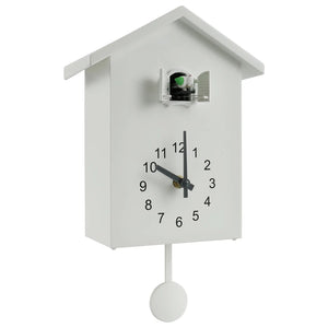 Cuckoo Clock Cuckoo Sound Clock with Pendulum Delicate Cuckoo Clock Bird Battery Powered Cuckoo Wall Clock for Living Room Decor acacuss