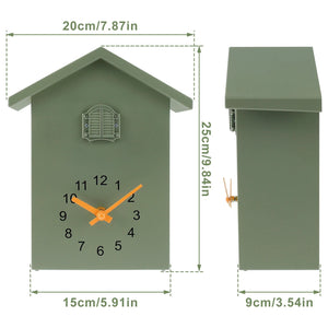 Cuckoo Clock with Chimer Cuckoo Sound Clocks with Pendulum Bird House Battery Powered Home Living Room Kitchen Wall Decoration acacuss