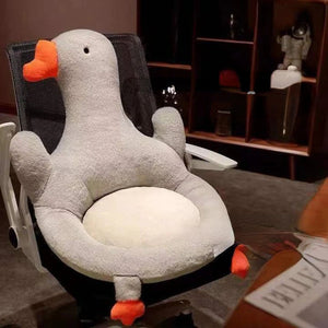 Cushion Goose Chair One-piece Cushions Soft Duck Plush Pillow Toys Office Dining Chair Backrest Mats Floor Seat Chair Decor acacuss