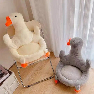 Cushion Goose Chair One-piece Cushions Soft Duck Plush Pillow Toys Office Dining Chair Backrest Mats Floor Seat Chair Decor acacuss