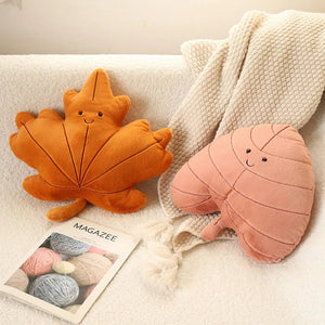 Cushion Soft Leaf Pillow Simulation Leaf Cushion Children's Room Green Plant Decoration Chair Cushion acacuss