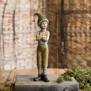 Cute Cartoon Fantasy Forest Elf Resin Craft Ornament, Living Room TV Cabinet Bedroom Balcony Garden Desktop Home Decoration Gift acacuss