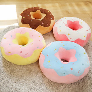 Cute Donut Shaped Seat Cushion for Kids Playground and Nursery Sweet Donut Pillow Cushion for Home Decor and Gift acacuss