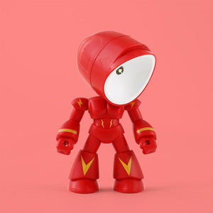 Cute LED Hero Table Lamp Mini Portable Cool Mecha Cute Robot Night Light Bedroom Home Decoration Kids Boys Gifts acacuss