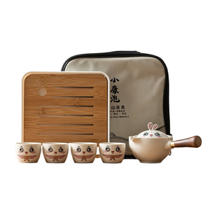 Cute Pet Glass Ceramic Chinese Kung Fu Tea set Travel Tea Set Teaware Sets Teapot For Tea Teapot Tea Cup Set Tea Maker Infuser acacuss