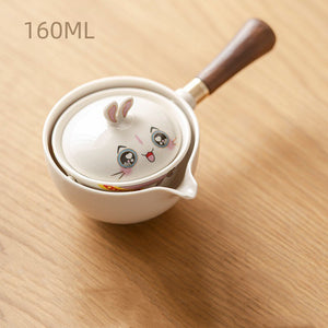 Cute Pet Glass Ceramic Chinese Kung Fu Tea set Travel Tea Set Teaware Sets Teapot For Tea Teapot Tea Cup Set Tea Maker Infuser acacuss