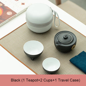 Cute mug cat lovers gift mug Ceramic Teapot with 2 Cups - Cute Cat Travel Tea Sets - Portable Gaiwan Cup acacuss