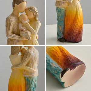Decorative Family Theme Figurines Home Decoration Crafts Abstract People Sculptures European Style Living Room Desk Accessories acacuss