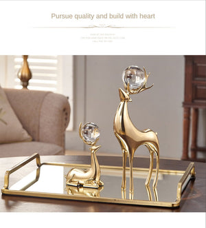 Deer Figurine BRASS Ornament acacuss
