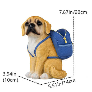 Desktop Pen Holder Desk Office Storage Organizer Pen Holders Desk Accessories Resin Statue Home Decor Sculpture Border Dog Bag acacuss