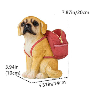 Desktop Pen Holder Desk Office Storage Organizer Pen Holders Desk Accessories Resin Statue Home Decor Sculpture Border Dog Bag acacuss