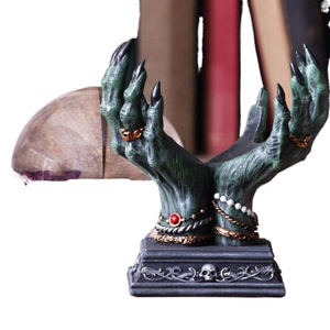 Devil Hand Crystal Ball Bracket Desktop Decoration Storage Witchcraft Tarot Halloween Ornament acacuss