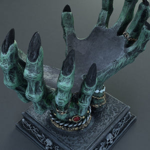 Devil Hand Crystal Ball Bracket Desktop Decoration Storage Witchcraft Tarot Halloween Ornament acacuss
