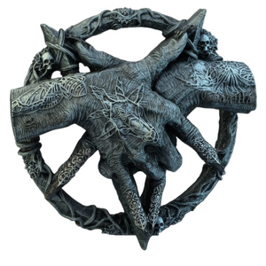Devil Sculpture Baphomet Pendant Pentagram Claw Statue Dragon Decoration Crafts Dreamcatcher Gothic Ornament Decor Halloween acacuss