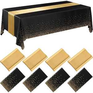 Disposable tablecloth Party table cloth Satin table runner set PEVA Waterproof Rose gold wedding banquet table cover 54x108 inch acacuss