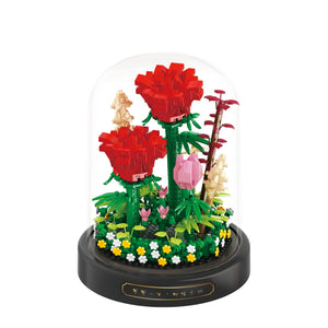 Diy Micro Flower Building Blocks Mini Bricks Particles Eternal Life Flowers Home Decoration Assembling Puzzle Toy Children Gift acacuss