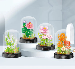 Diy Micro Flower Building Blocks Mini Bricks Particles Eternal Life Flowers Home Decoration Assembling Puzzle Toy Children Gift acacuss