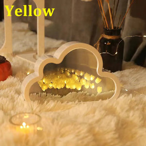 Diy Tulip Cloud Sea of Flowers Night Light Creative Light Atmosphere Light Transparent Qixi Lovers Gift Desktop Decoration acacuss