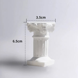 Doric Roman Pillar Nordic Gypsum Decoration Home Mini Gypsum Pillar Candlestick INS Sense of Atmosphere Photography Painting Pro acacuss