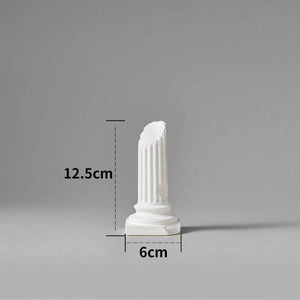 Doric Roman Pillar Nordic Gypsum Decoration Home Mini Gypsum Pillar Candlestick INS Sense of Atmosphere Photography Painting Pro acacuss