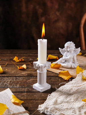 Doric Roman Pillar Nordic Gypsum Decoration Home Mini Gypsum Pillar Candlestick INS Sense of Atmosphere Photography Painting Pro acacuss