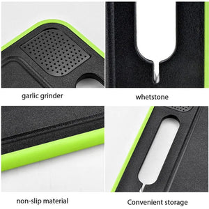 Double Sided Cutting Board with Thawing Function Kitchen Grinding Chopping Multifunctional Sharpener Grinding Cutting Board acacuss