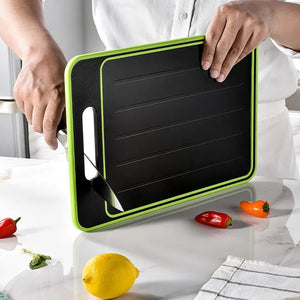 Double Sided Cutting Board with Thawing Function Kitchen Grinding Chopping Multifunctional Sharpener Grinding Cutting Board acacuss