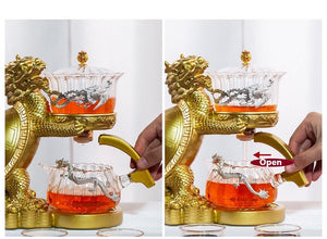 Dragon Dinosaur teapot with magnet Loose leaf tea infuser acacuss
