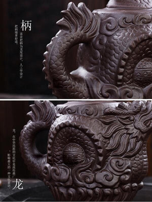 Dragon Tea Pot Yixing Purple Clay Teapot tea set chinese acacuss