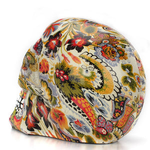Dropshipping New Creative Skull Resin Statues Color Flower Desk Decor Toy Birthday Gift Halloween Party Decoration acacuss