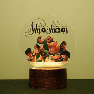 2023 EID Mubarak LED Light Table Ornaments 3D Acrylic Night Lamp Muslim Ramadan Party Eid Al Adha Ramadan Decoration for Home acacuss