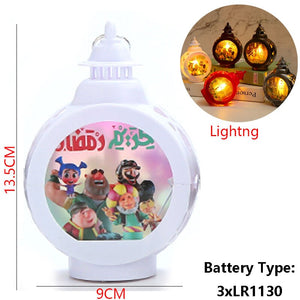 2023 EID Mubarak LED Light Table Ornaments 3D Acrylic Night Lamp Muslim Ramadan Party Eid Al Adha Ramadan Decoration for Home acacuss