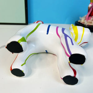 ERMAKOVA 2023 New Graffiti Cat Figurine Sculpture Desk Storage Statue Interior New RoomAbstract Art Ornament Holiday Decoration acacuss