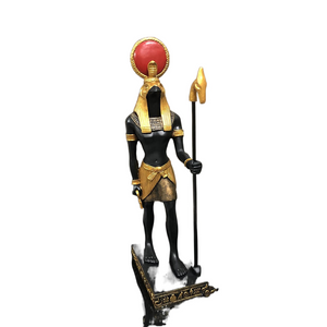 Egyptian Anubis Eye Sun God Totem Statue,Collectible Figurine Statue Figure Sculpture Egypt Home Desktop Decoration Dog God acacuss