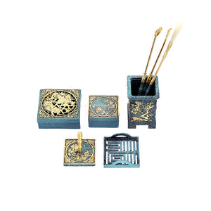 Eight Pieces of Incense Gift Box Set Incense Burner Ash Press Mold DIY Family Study Office Sealing Extension Incense Making Tool acacuss