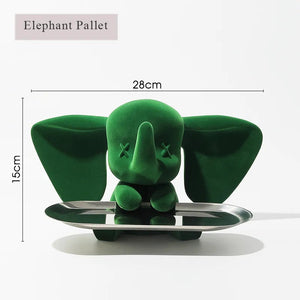 Elephant Pallet Figurines Modern Resin Universal Cell Mobile Phone Statue sculptures Home Office Desk Decor Gift for Man acacuss
