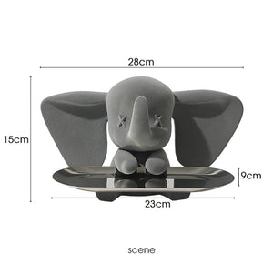 Elephant Pallet Figurines Modern Resin Universal Cell Mobile Phone Statue sculptures Home Office Desk Decor Gift for Man acacuss