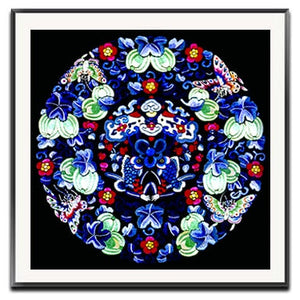 Embroidery DIY Chinese Style Lotus/Chrysanthemum/Fish/Crane Patterns Printed Kits Cross Stitch Thread Needlework Sets Home Decor acacuss