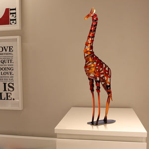 Environment-friendly Metal Sculpture Iron Braided Giraffe Model Home Room Decorative Articles Handicrafts Good Gift acacuss