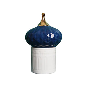European Style Ceramics Storage Jar Living Room Castle Jewelry Jars Bedroom Cosmetic Container Painted Home Decoration Organizer acacuss