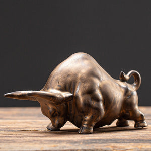 European ceramic bull figurine,Modern art sculpture,Home decoration accessories,Office decoration figurines acacuss