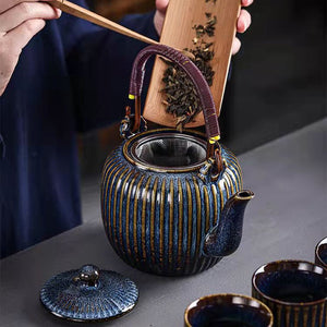Exquisite Chinese Ceramic Teapot With Filter 800ml Mug Teapot for Tea Kettle Puer Tea Pot Set Teaware Teapots Cup Service Clay acacuss