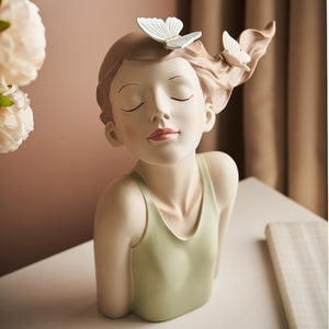 Fairy Tale Girl Sculpture Fantasy Girl Statue Nordic Home Decoration Living Room Bedroom Office Decoration Birthday Holiday Gift acacuss